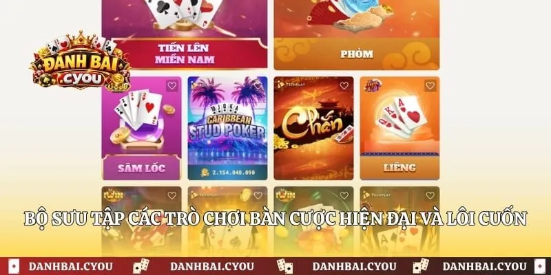 Bộ sưu tập các trò chơi bàn cược hiện đại và lôi cuốn 