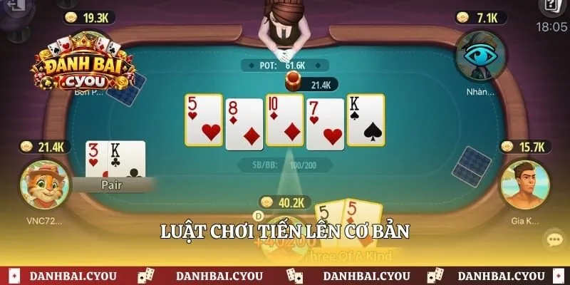 Luật chơi tiến lên cơ bản 